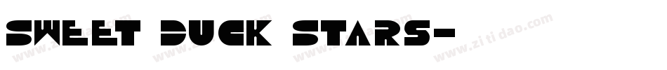 Sweet Duck Stars字体转换